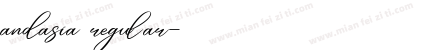 andasia regular字体转换